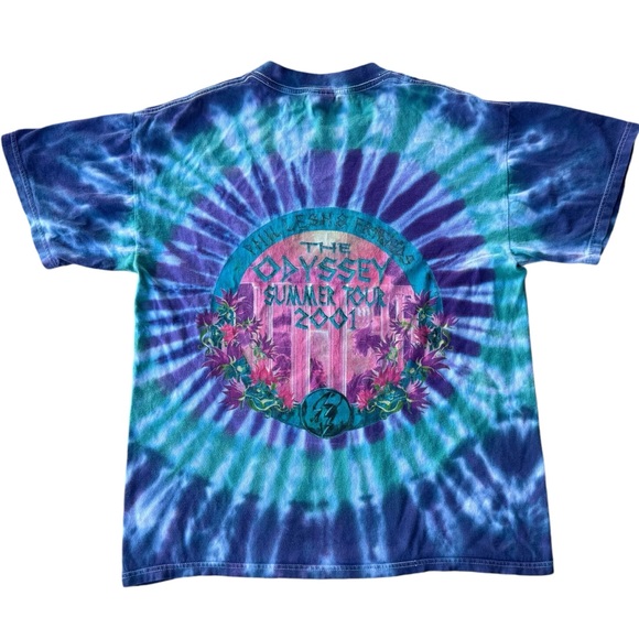 2001 Grateful Dead The Oddysey Summer Tour Merch Tee Shirt Concert Vintage Band - Picture 2 of 11